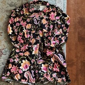 NWT—STYLE USA Floral Button-Front Women's Dress
